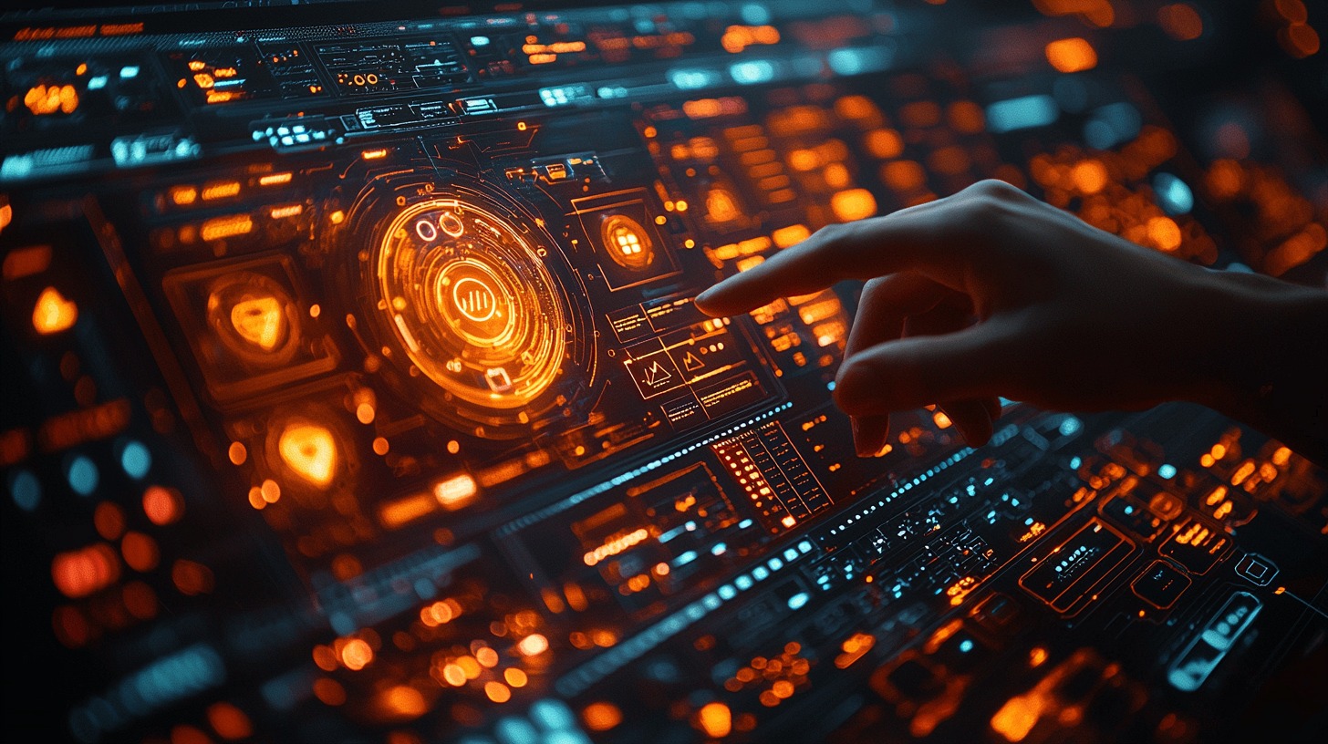 Business analyst using a blockchain-based enterprise dashboard